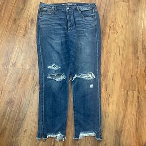 AE High Rise Girlfriend Jeans